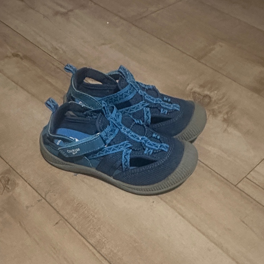 OshKosh B'gosh Navy and Teal Kids Sport Sandals